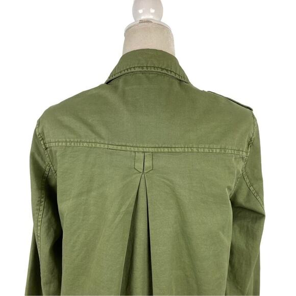 Sanctuary Utility Habitat Military Green Denim Jacket in Cactus 100% Cotton XS - Picture 9 of 16